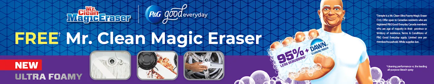 Mr Clean Magic Eraser digital banners