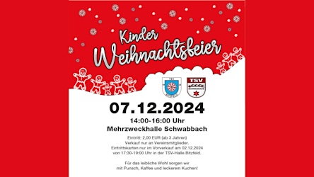 Flyer Kinderweihnachtsfeier 2024
