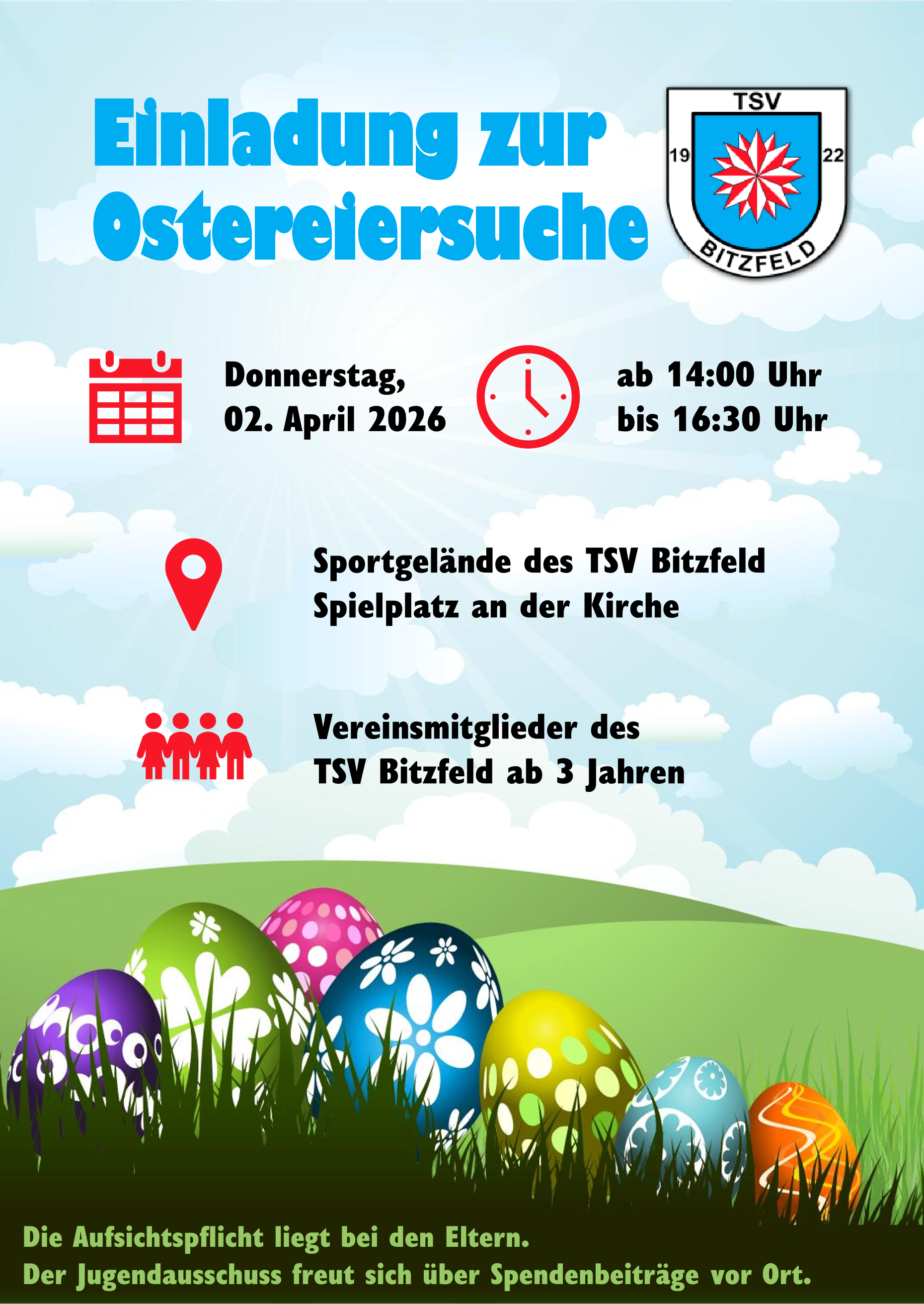 Flyer Ostereiersuche 2026