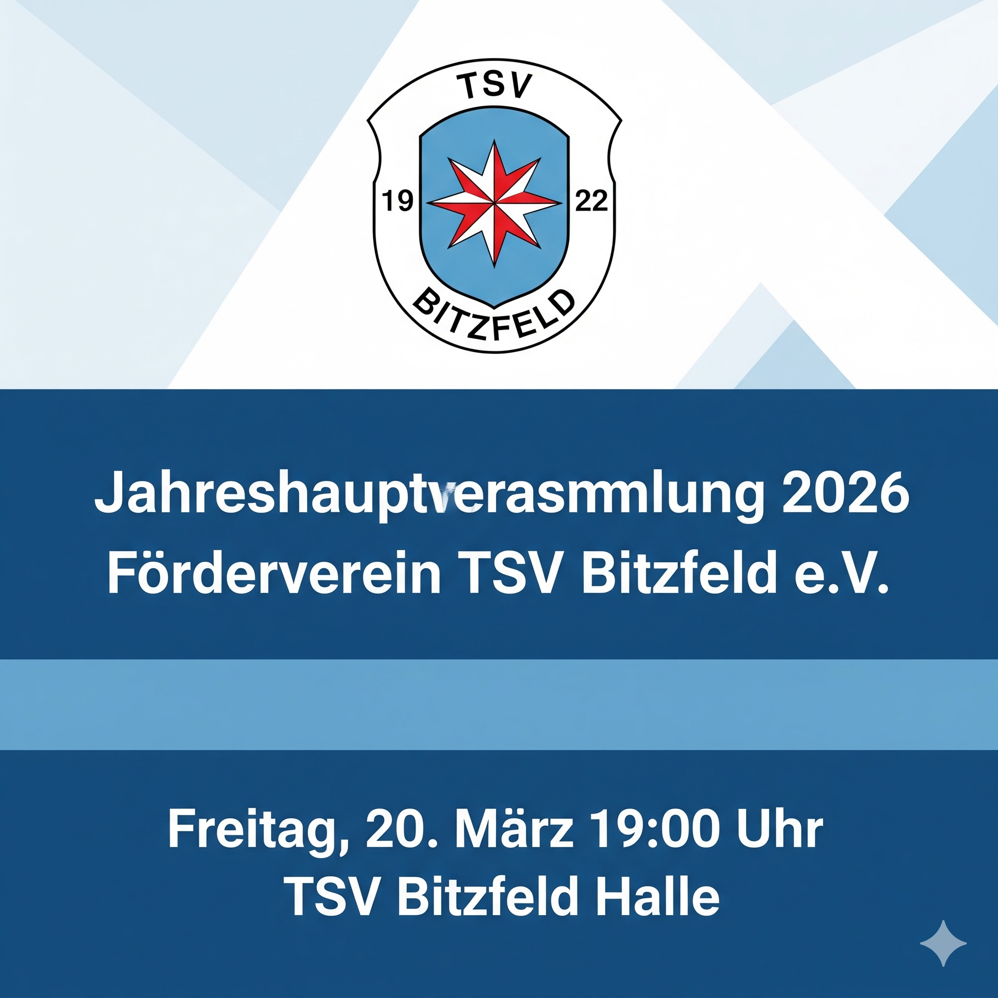 Förderverein TSV Bitzfeld e.V. Jahreshauptversammlung