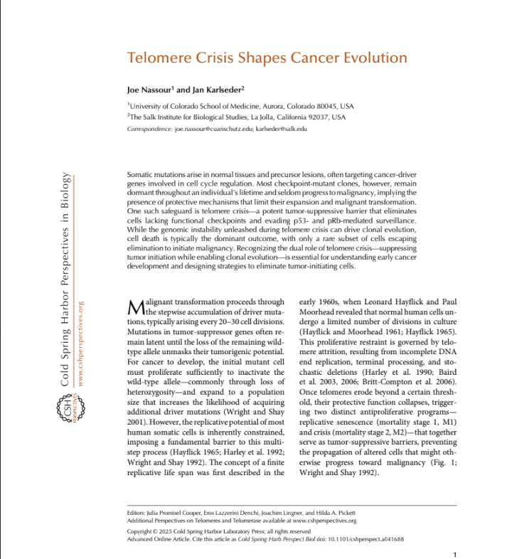 Telomere Crisis Shapes Cancer Evolution