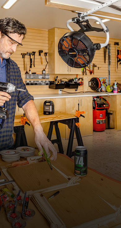20V Cordless Work Fan with Ready Charge | Worx NITRO