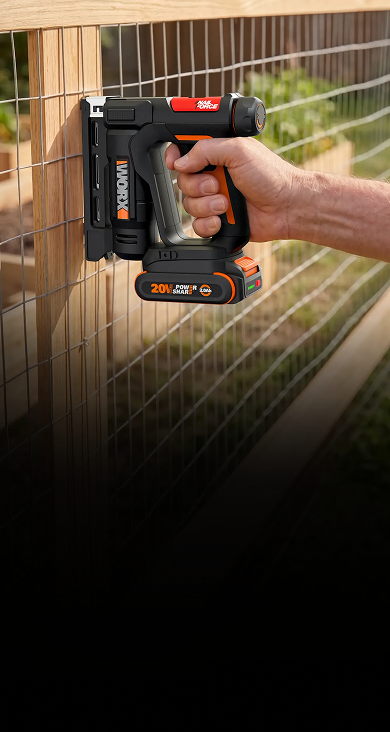 20V Cordless Crown Stapler & Brad Nail Gun | WORX