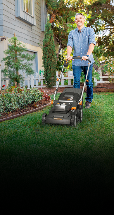 嘉穂無線のエレキット　ワードフラッシュBT-819 17'' Cordless Lawn Mower