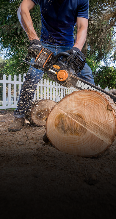 Vスチール18°5w レスキューDUAL 3Ｕ 19度 。 40 V 16'' brushless chainsaw | WORX