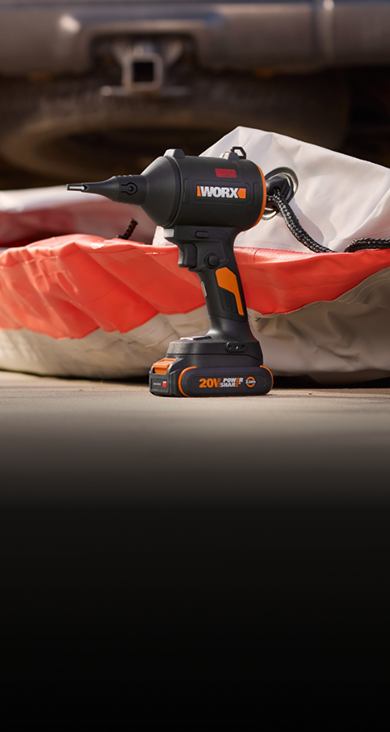 20 V 39 CFM 470 MPH brushless dust blower / inflator | Worx