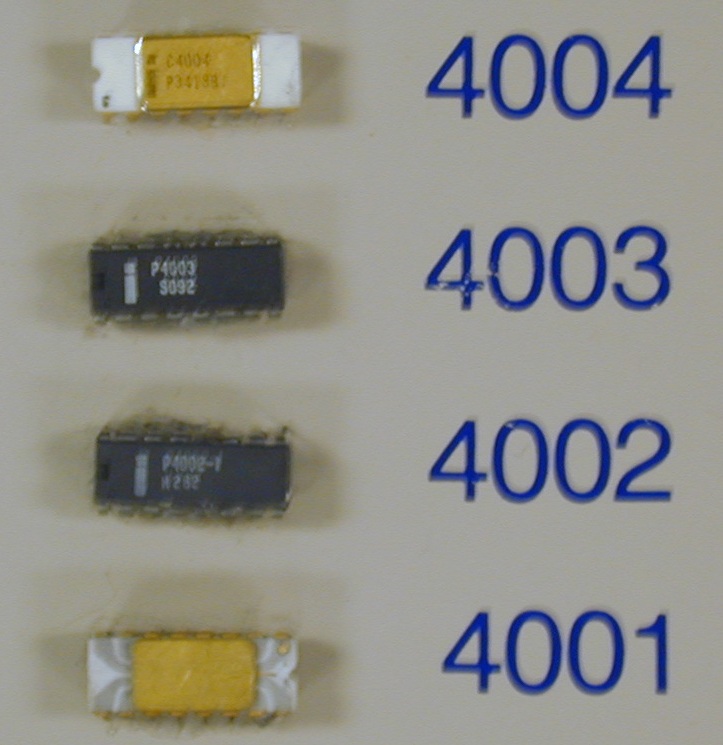 Busicom had initially envisioned its new calculator running on 12 custom microchips, but Intel developers quickly determined the design wasn't sustainable. Instead, they designed a four chip set in which the fourth chip, the 4004, could be programmed to execute the functions of calculator. In other devices, the same chips could be used to execute other operations.   