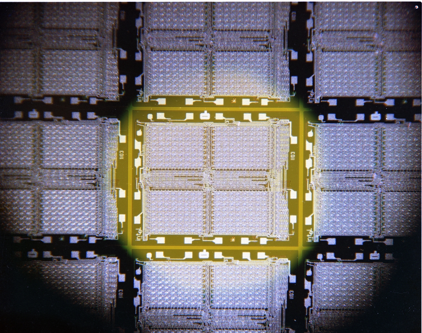 The little chip that sounded the death knell for magnetic core memory's dominance: the Intel 1103 DRAM.