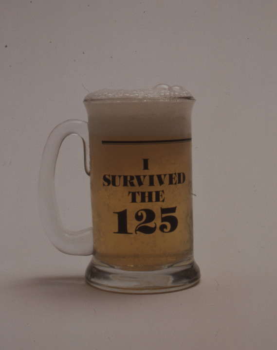When the 125% Solution came to a victorious close, Intel celebrated at its facilities throughout the world. Many employees received commemorative beer mugs that held 125% of the volume of a normal mug.  
