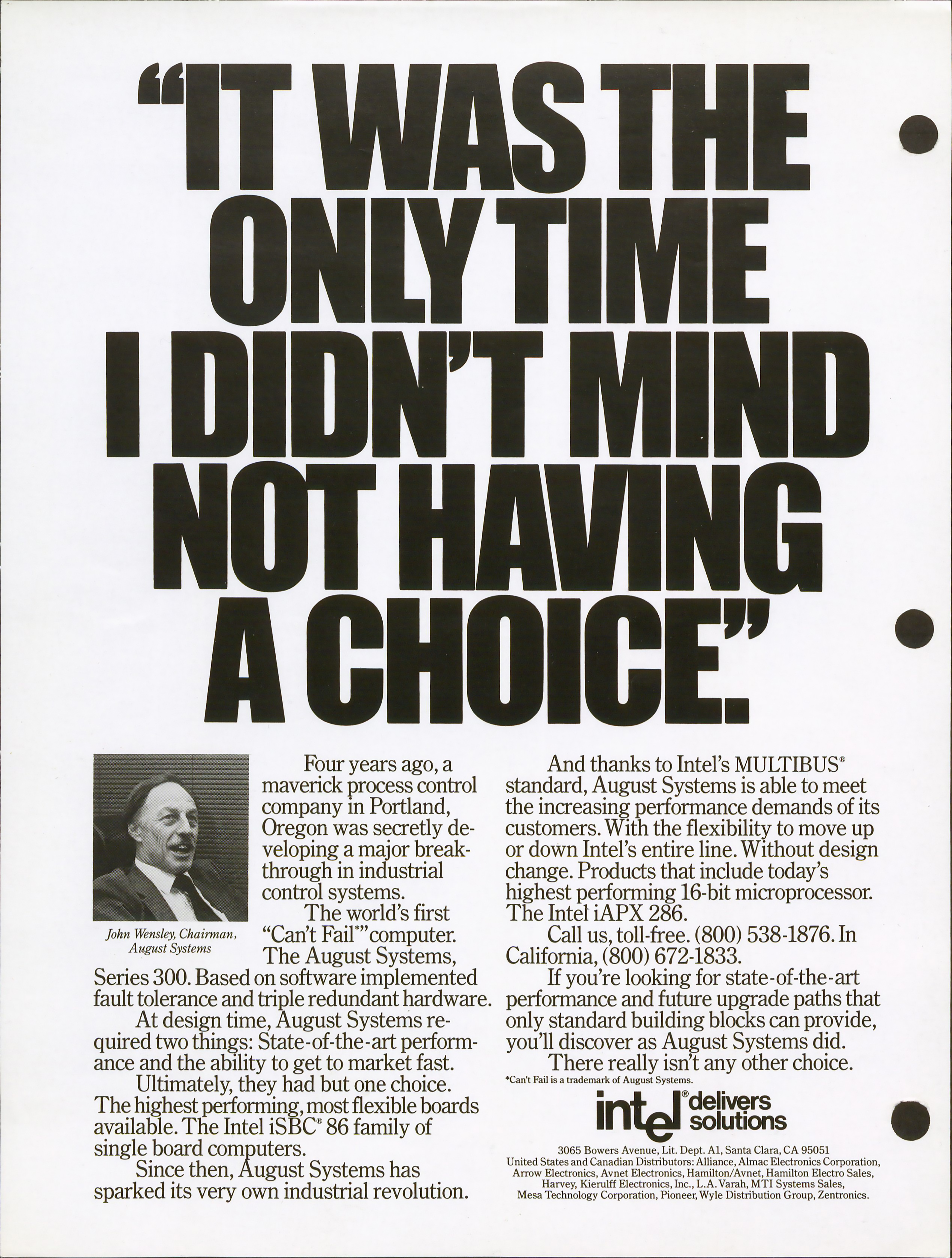 The addition of "Solutions" came about as part of the planning for the Operation Crush campaign in 1979.