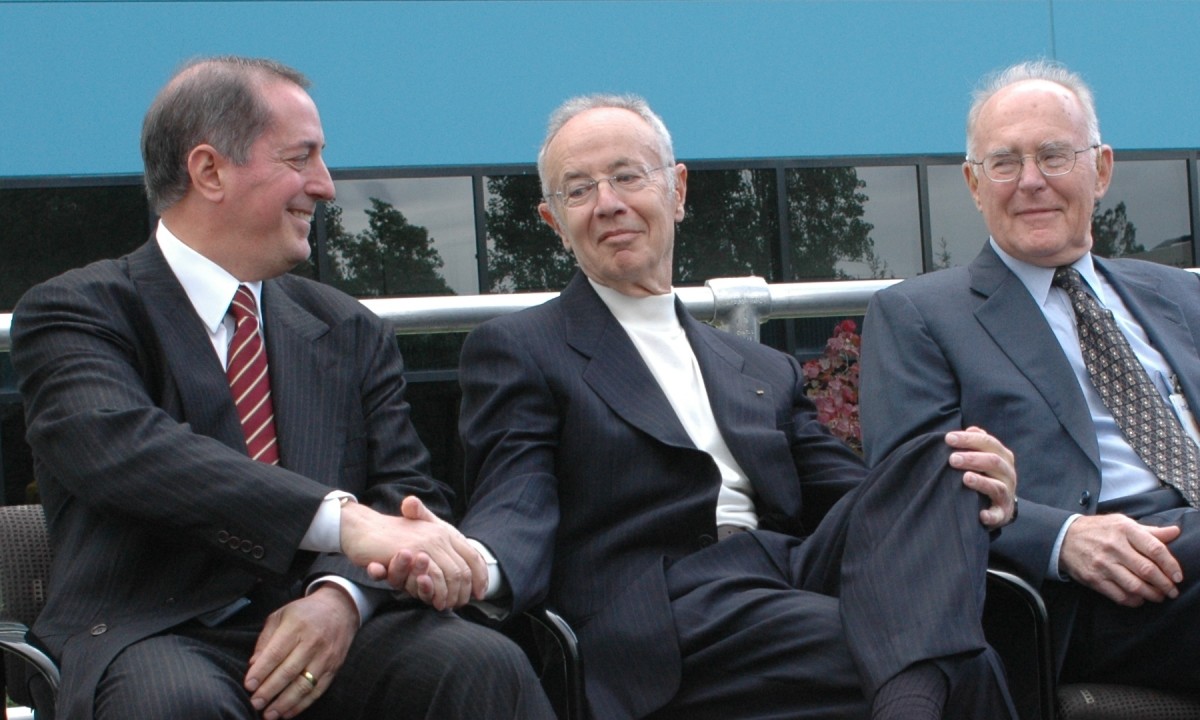 From left: Paul Otellini, Andy Grove and Gordon Moore. 