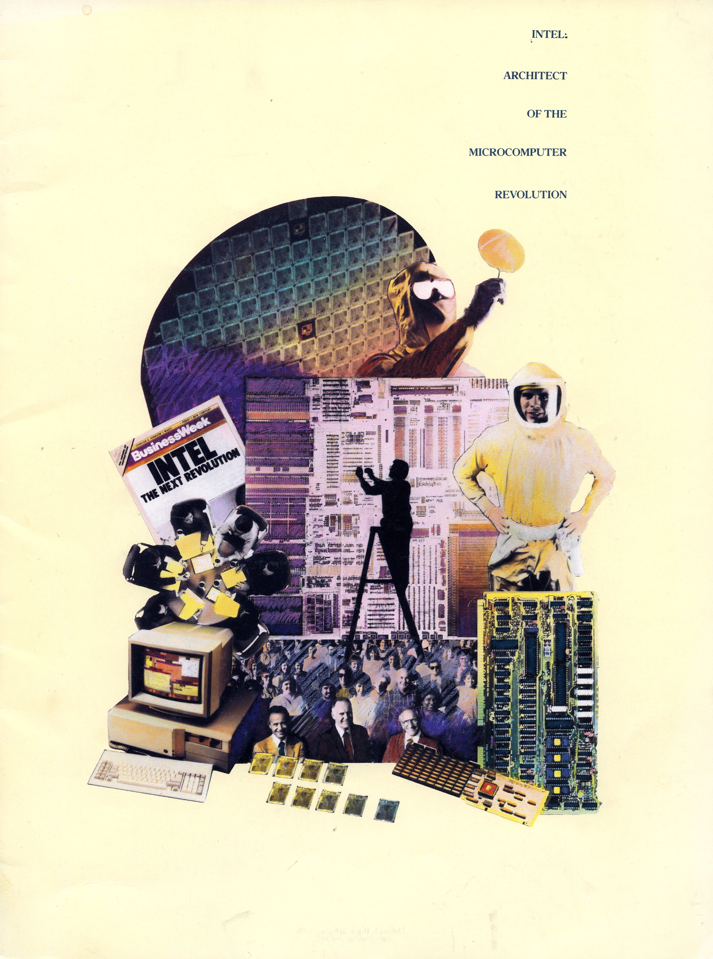 As it had five years prior, Intel celebrated its anniversary with a commemorative booklet. "Intel: Architect of the Microcomputer Revolution" told the story of Intel's start-up days amid the tumult of the late 1960s, and the two decades of microcomputing innovations and global expansion that followed.
