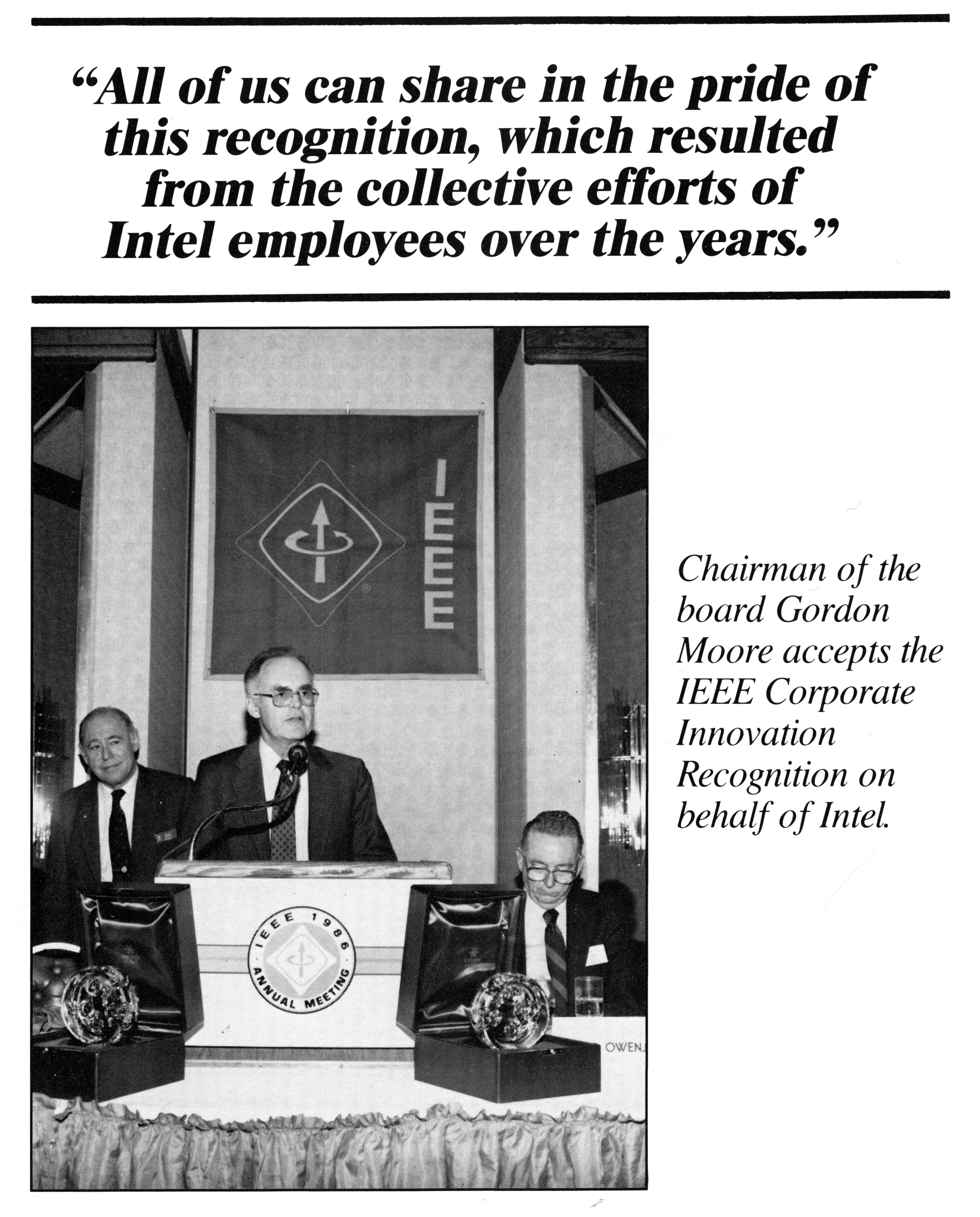 Intel's win must have been especially gratifying for the company as it navigated a difficult year for the entire semiconductor industry. 