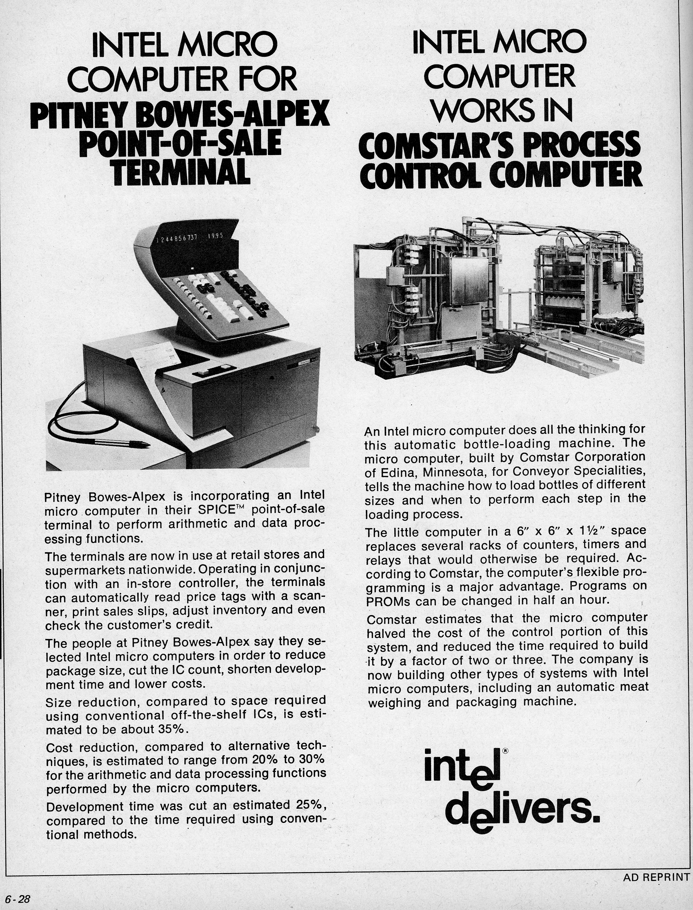 In 1973, the idea that a consumer could afford a full computer was still a ways off, so applications for microprocessors focused on the commercial market. 