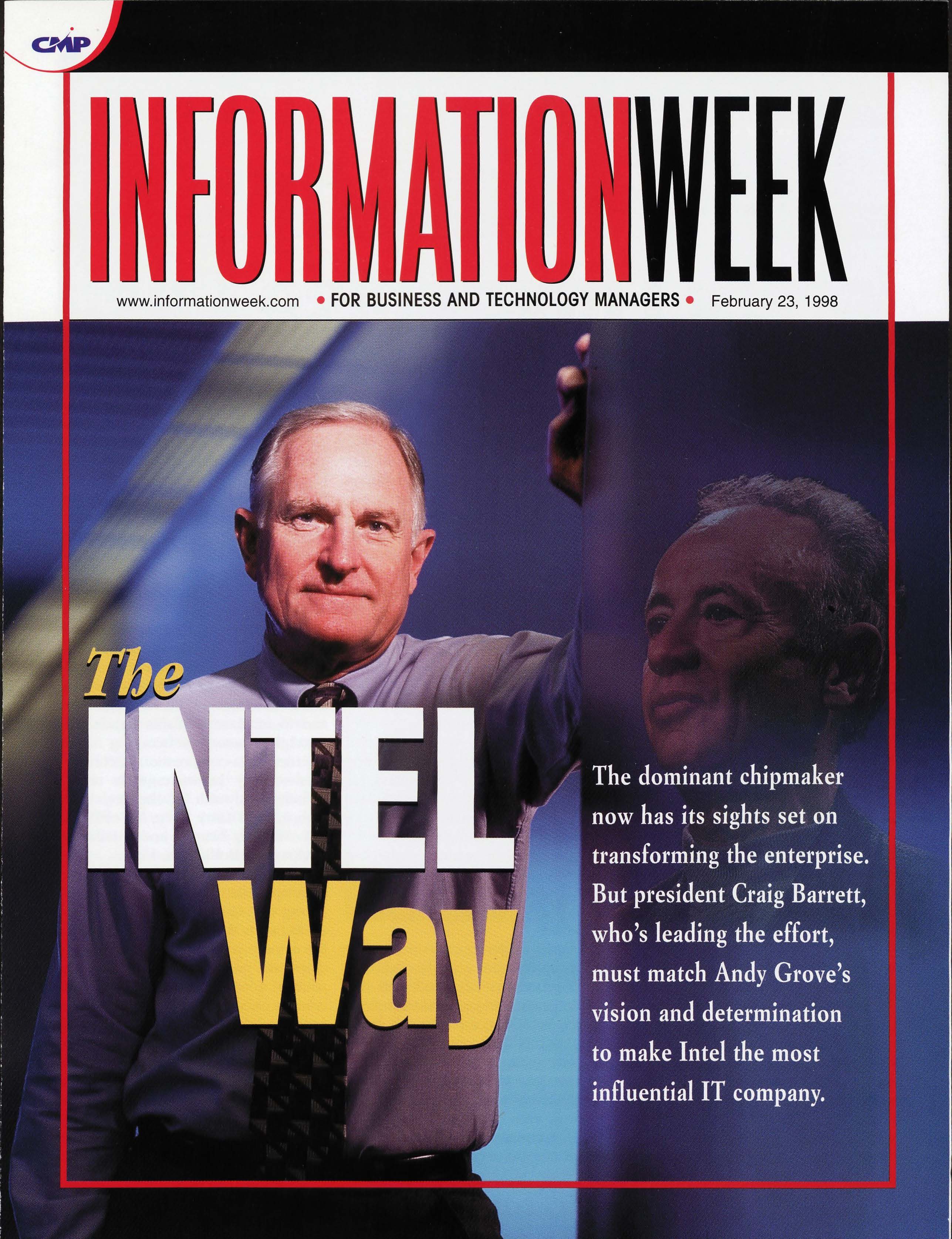 Barrett's anticipation of the connected world helped Intel conceptually prepare for the new technologies of the 21st century.