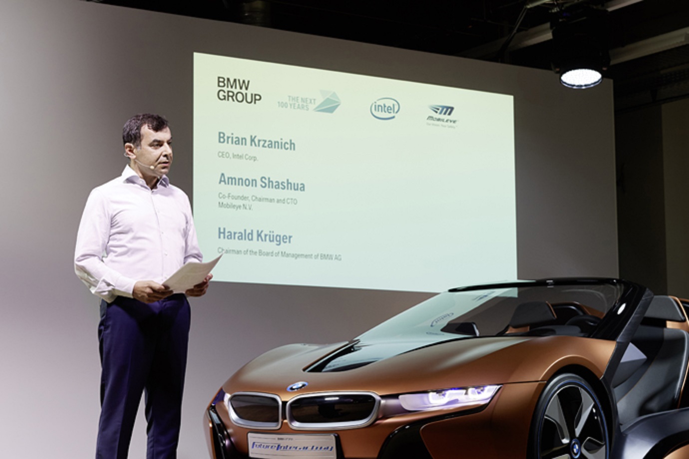 When Mobileye became a part of Intel, Mobileye CEO and President Amnon Shashua retained his titles while also becoming a senior vice president at Intel. 