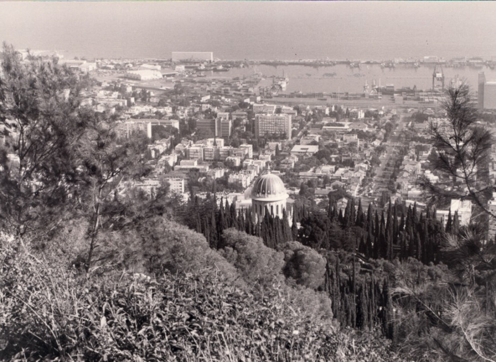 In 1990, when this shot from Mount Carmel in Haifa was taken, a manager credited geography with driving Intel Israel's success: “We have a remote location, which makes us unique, but we use this uniqueness to build a spirit of survival — we must prove to the world that we can compete in the world market.” 