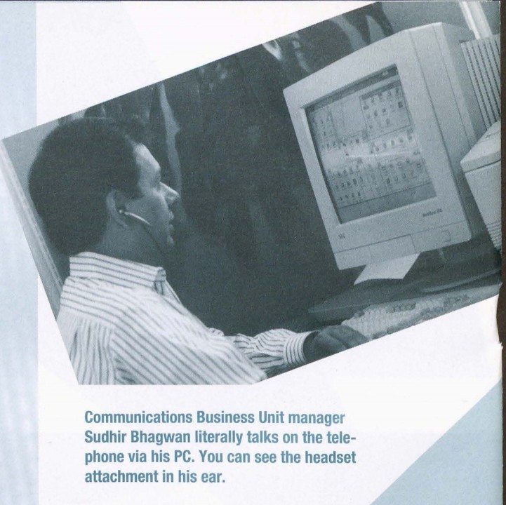 Just three years earlier, in the August 1993 issue of Inteleads, the company was excited to show off its work on effectively turning computers into phones without a video component. 