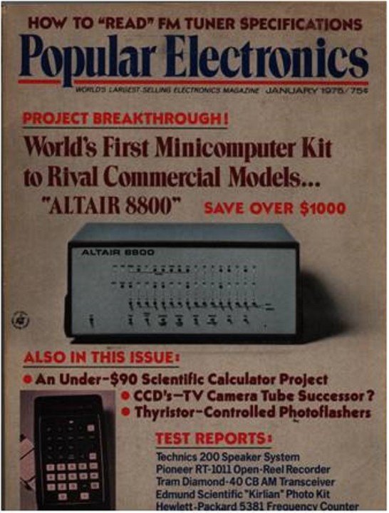 After its introduction in the January 1975 issue of Popular Electronics magazine, the Altair attracted thousands of purchasers who wanted a computer they could call their own. 