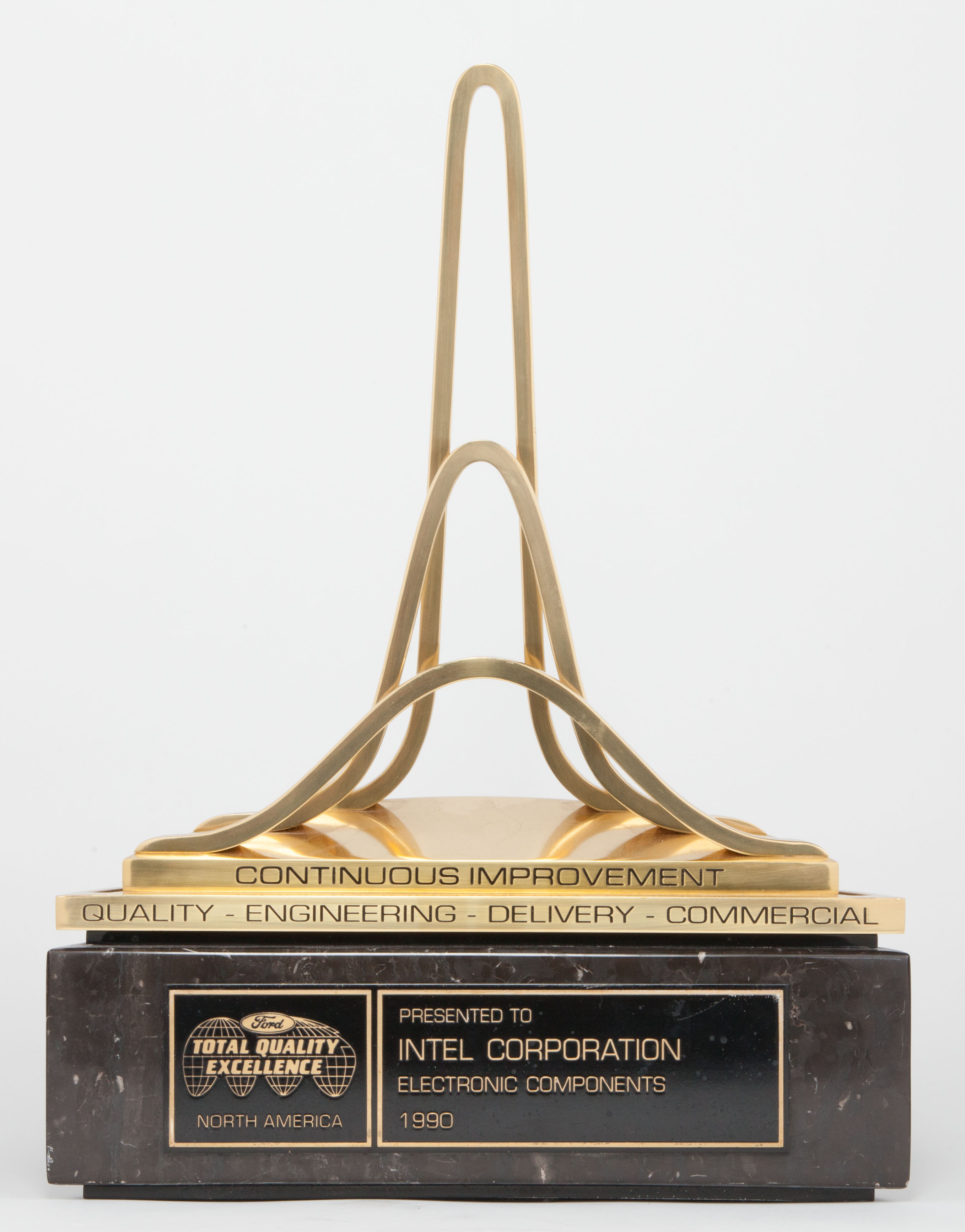 It took Intel years to earn Ford's trust, including a trial run producing engine controls (the EEC-III) for some of Ford's 1981 models. But after Intel's performance was good enough to earn it the design and production win for all Ford models with the EEC-IV, the two companies' relationship was set. Ford wouldn't regret its commitment: in 1990, Intel became the first semiconductor company to receive the automaker's coveted Total Quality Excellence Award. 
