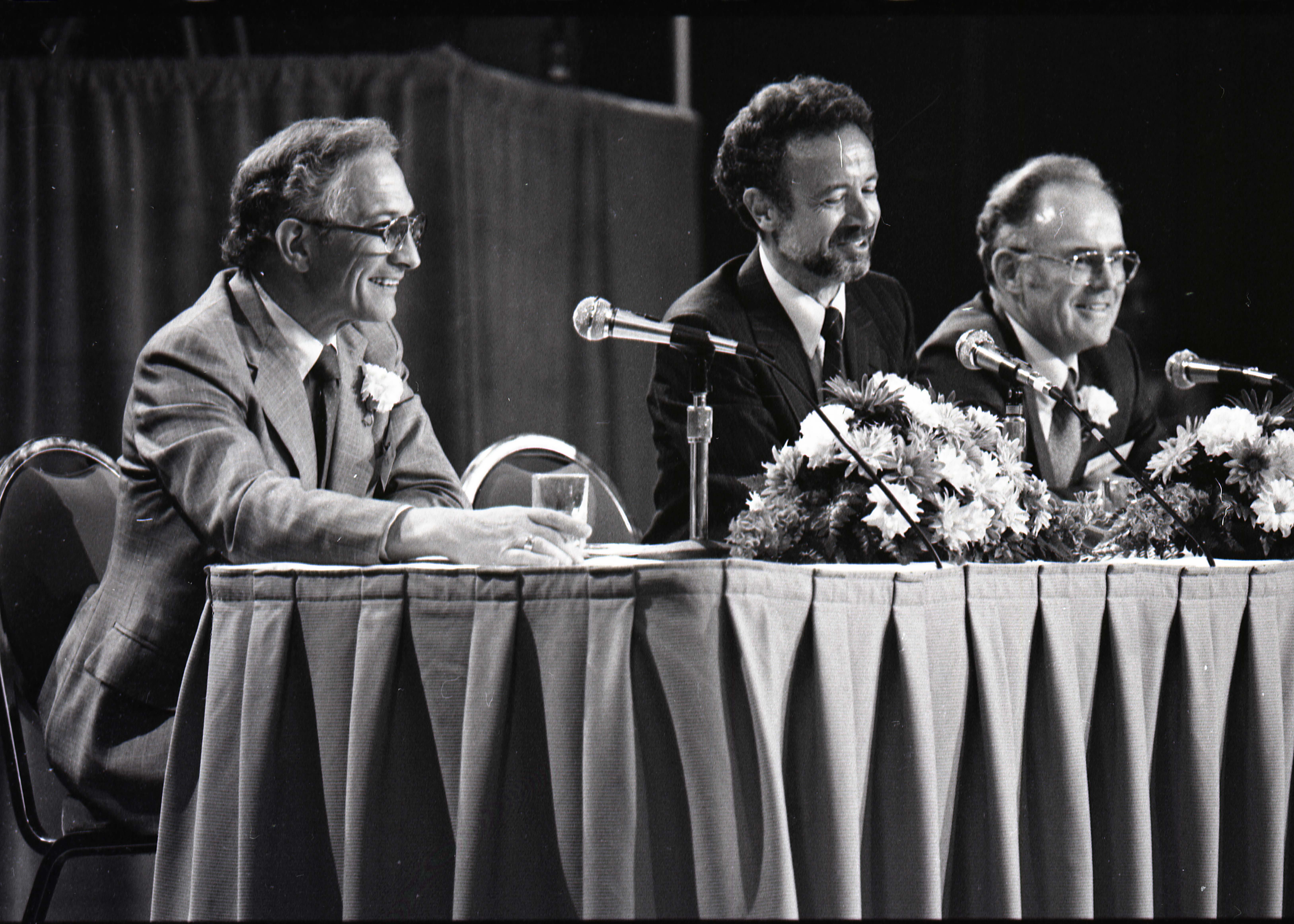 Intel's execs were all smiles at the 1987 Annual Meeting.