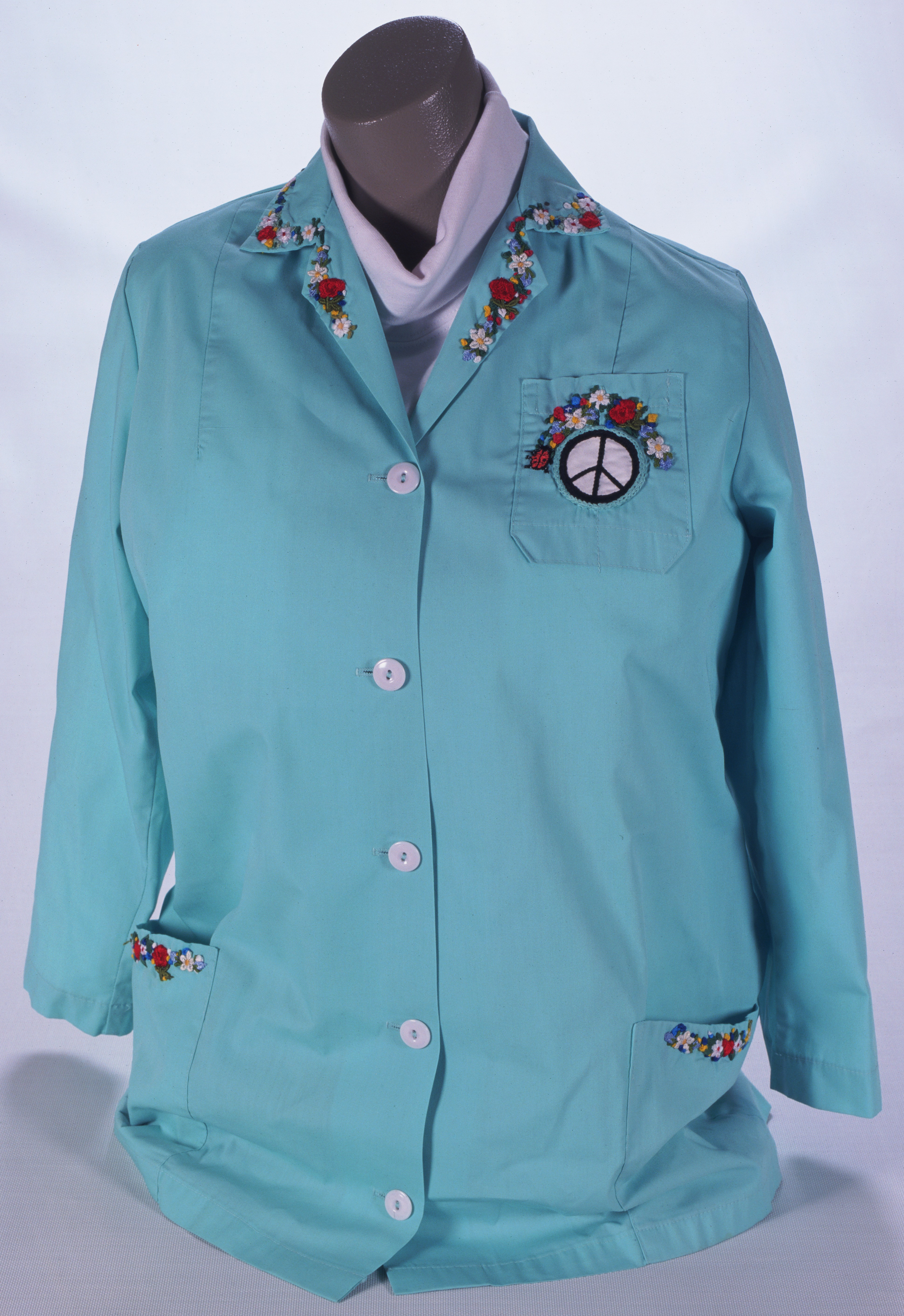 Before clean suits came along, smocks like these were considered sufficient to avoid contamination. 