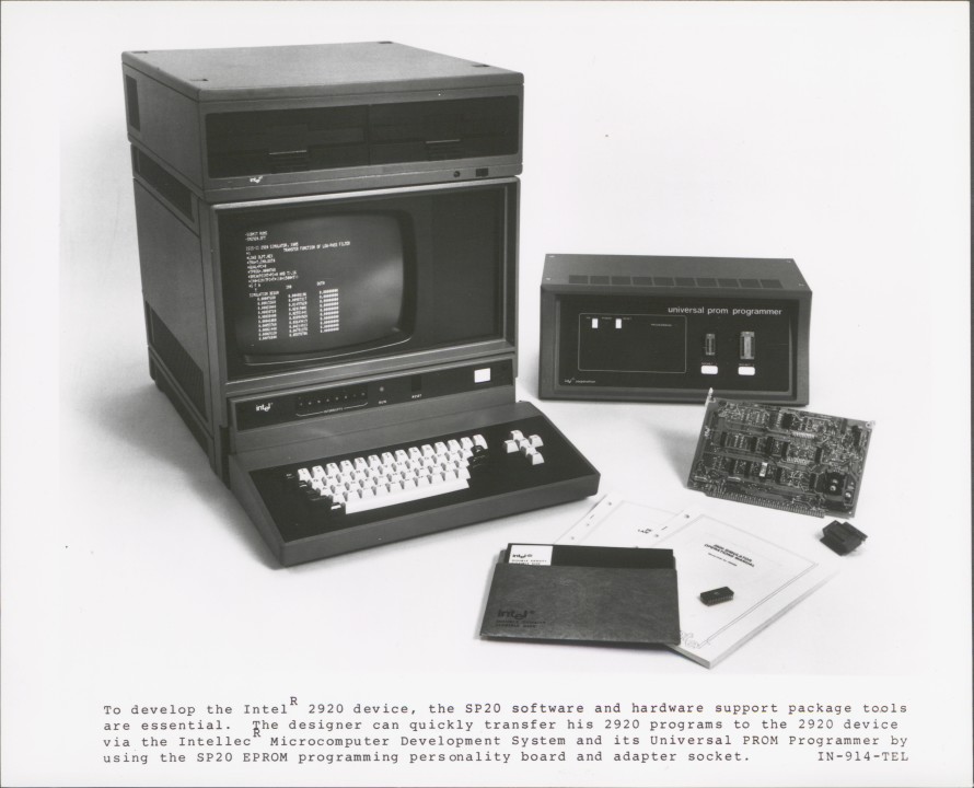 As its product guide explained, "the 2920 Signal Processor is only part of the solution." Specialized hardware and software allowed the 2920 to be programmed via Intel's highly popular Intellec microcomputers. 

