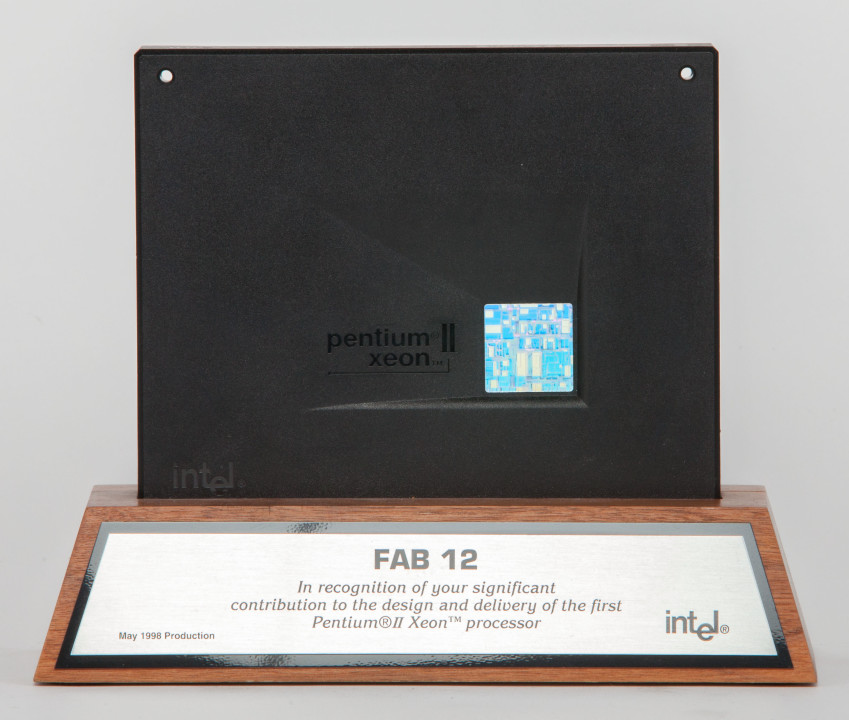 Fab 12 in Arizona received special recognition for its role in designing and delivering the first Pentium II Xeon processor.