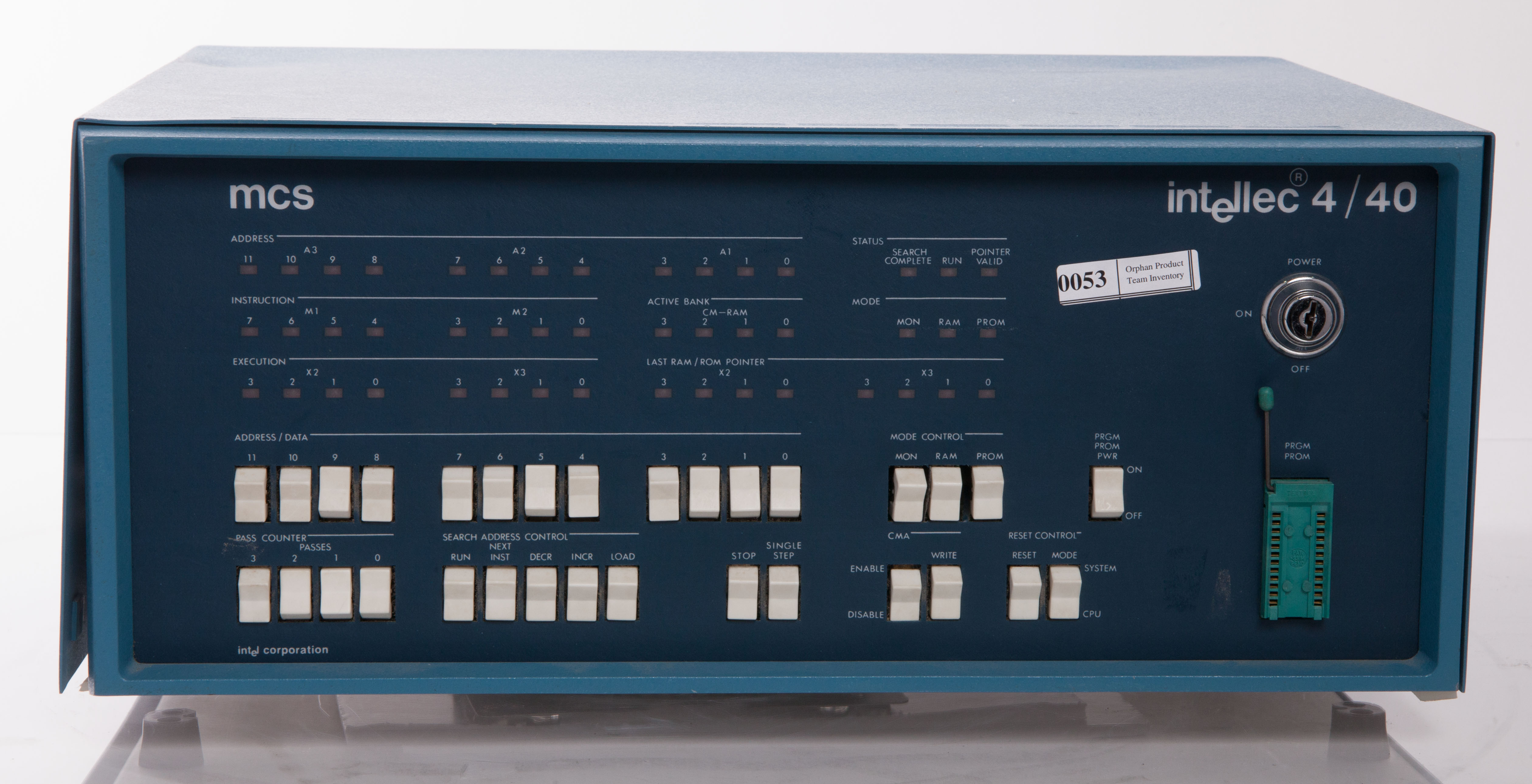 Intellec signature "Blue Box" consoles made it much easier for engineers to develop programs for their Intel-powered computer systems. 
