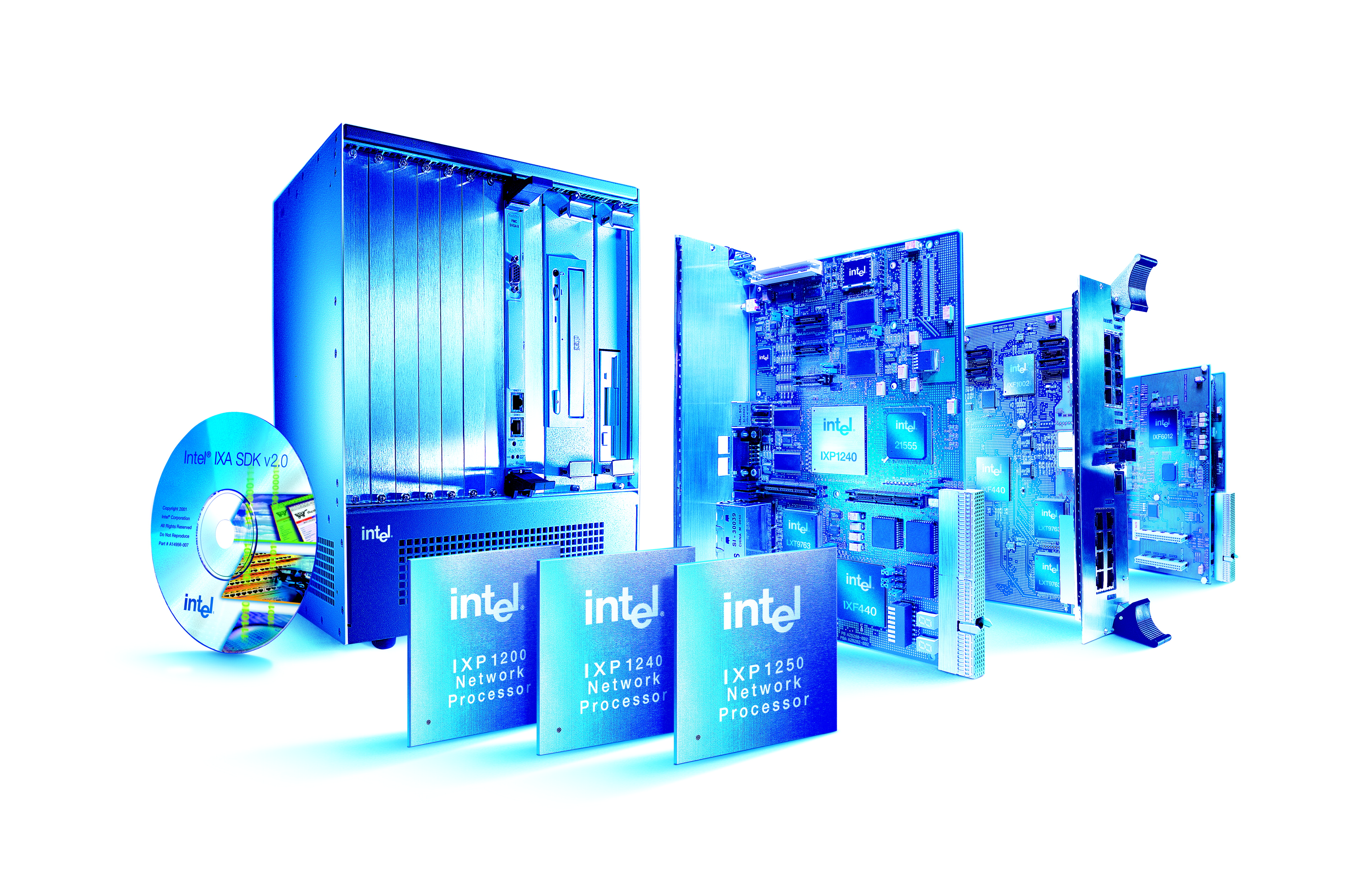 Intel's IXP1200 chip family provided a ready framework for designing custom networking and telecommunications systems, allowing businesses to implement network functionality quickly and cost-effectively. 