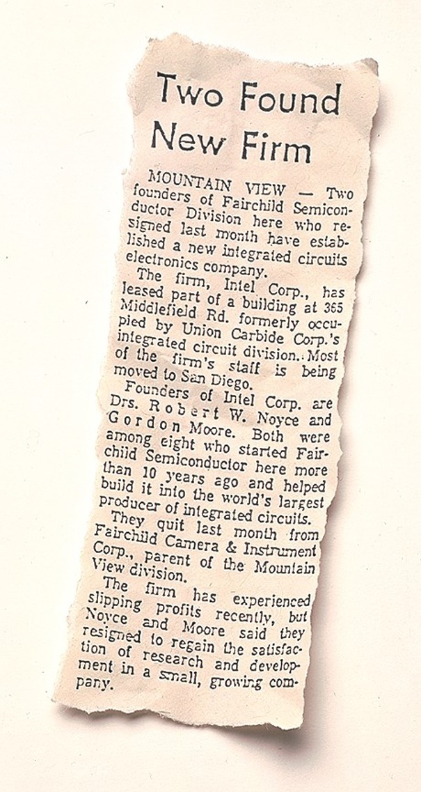 The founding of Fairchild Semiconductor was a critical moment in the history of Silicon Valley startups, raising interest in Noyce and Moore's next venture. 