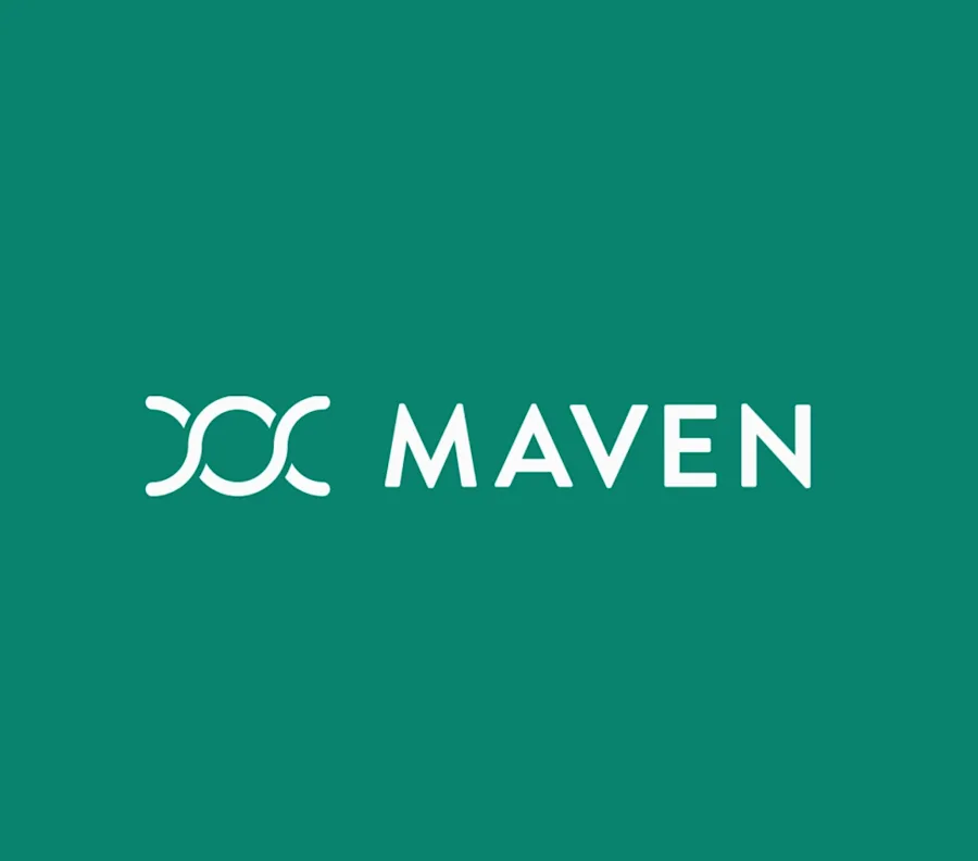 Maven logo on a green background.