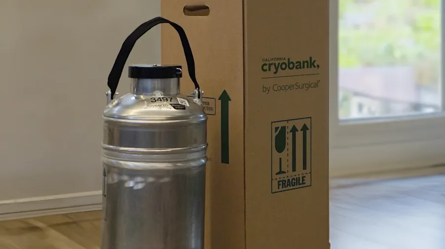 A shipped vial container.