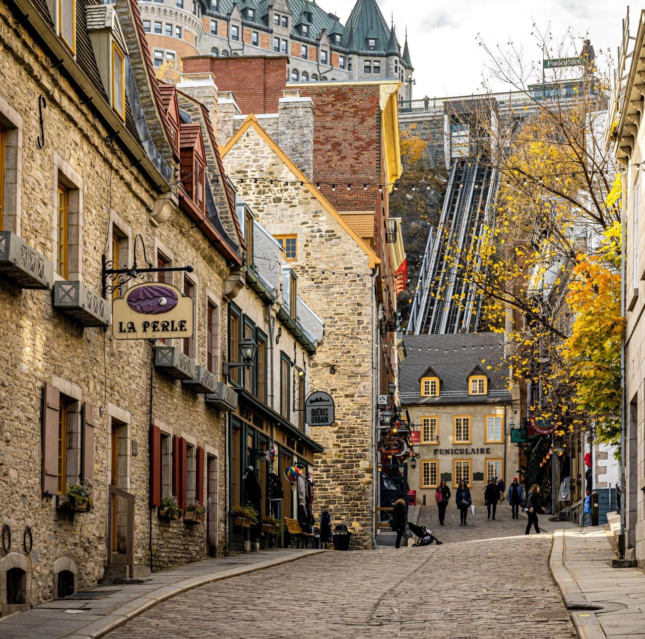 Le Vieux-Port, la rue du Petit Champlain & le funiculaire