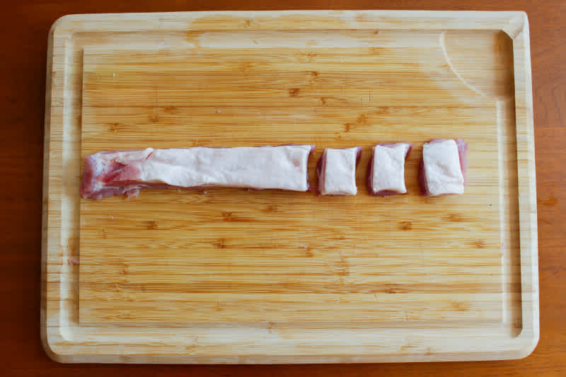 Pork belly cubes
