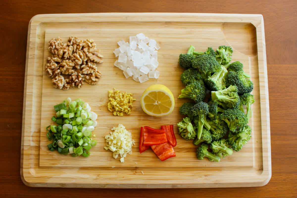 Walnut Shrimp Ingredients
