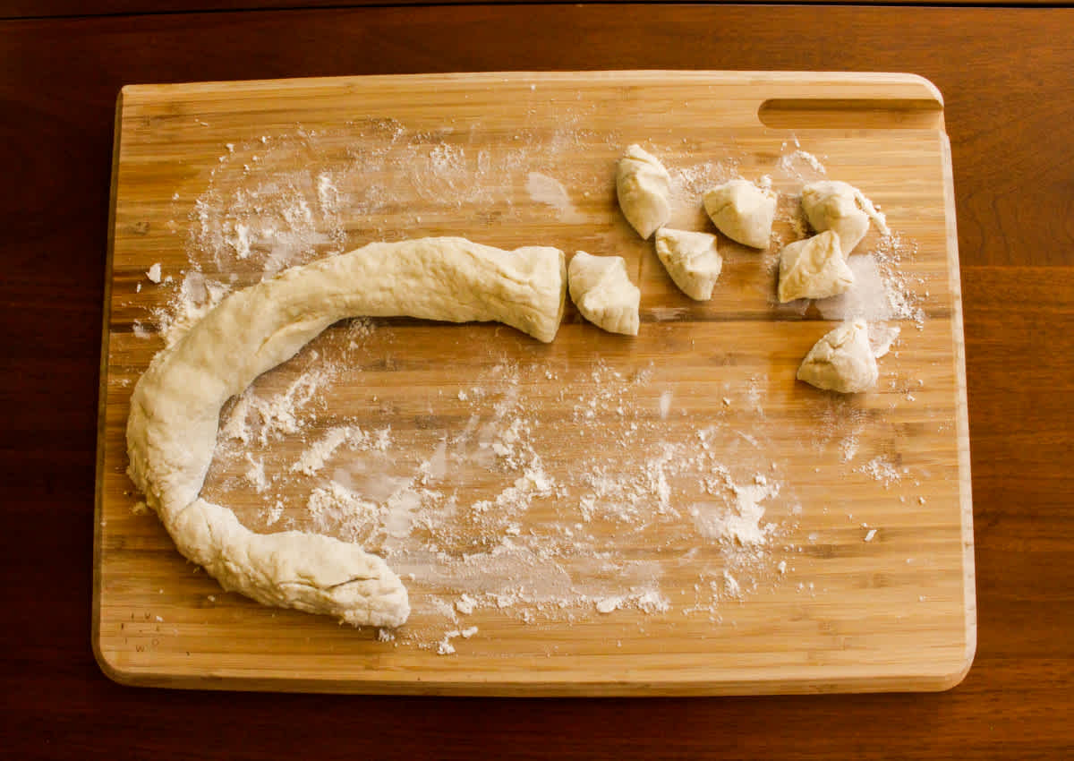 Dumpling wrapper strand