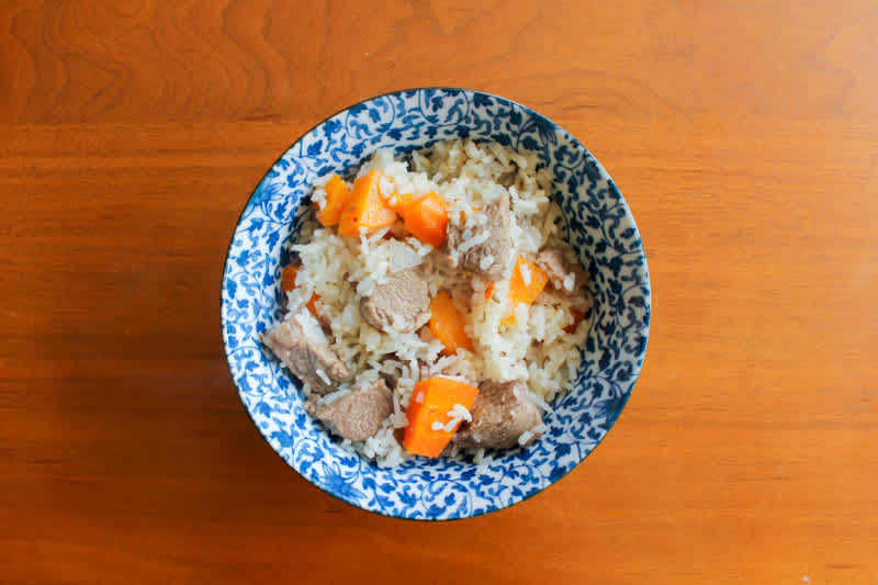 Simmered cumin lamb & rice