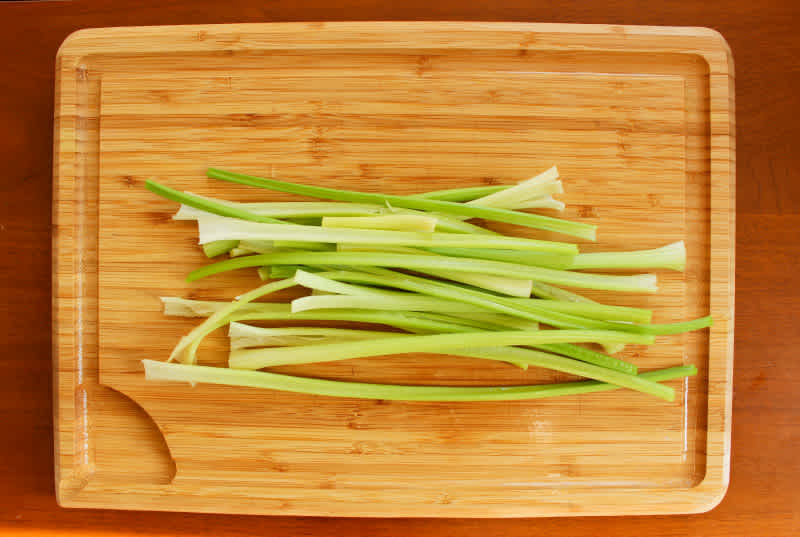 Trimmed celery