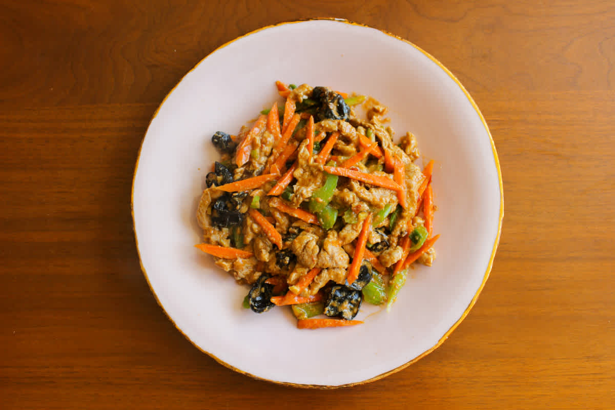 Shredded Pork in a Spicy-Sweet Sauce