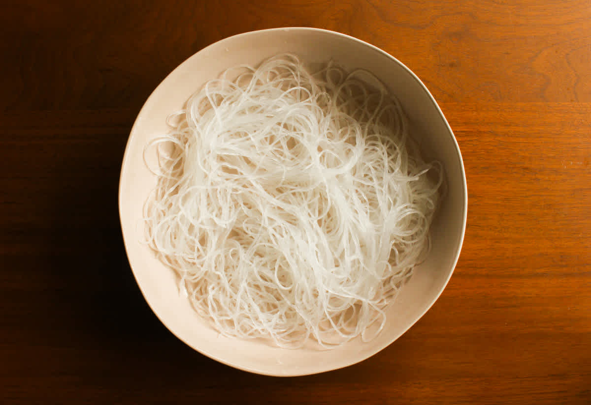 Vermicelli in plate