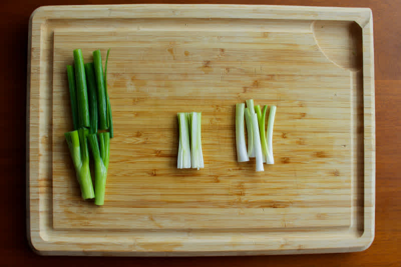 Shredded green onion
