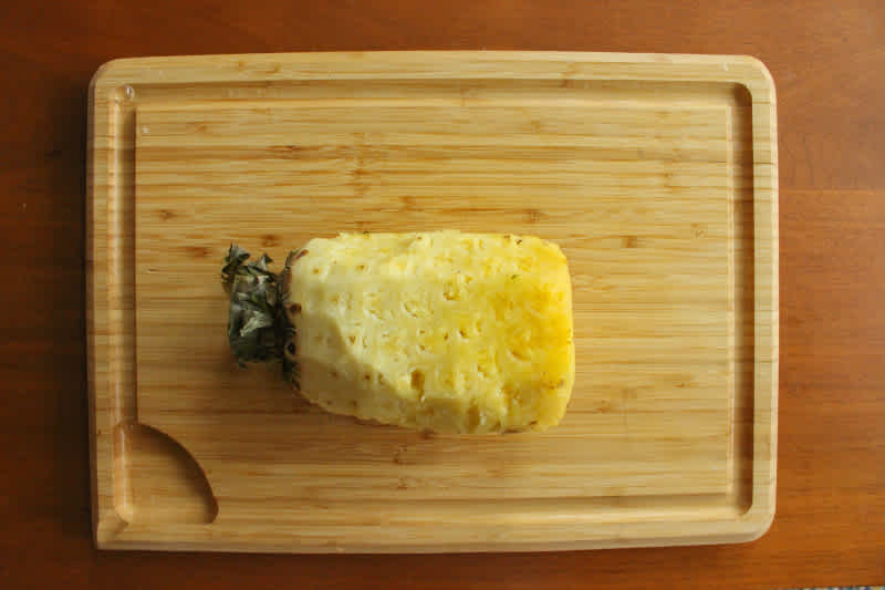 Peeled pineapple