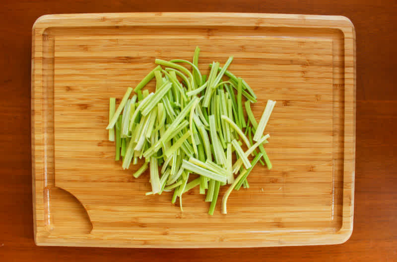 Prepped celery