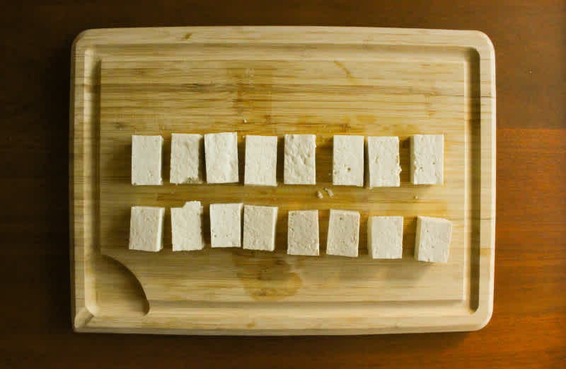 Tofu pieces