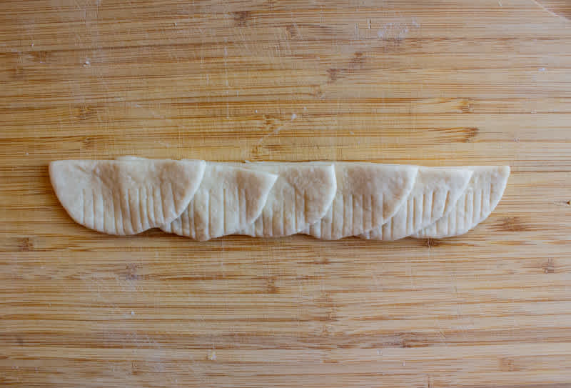 Layered halves for rose