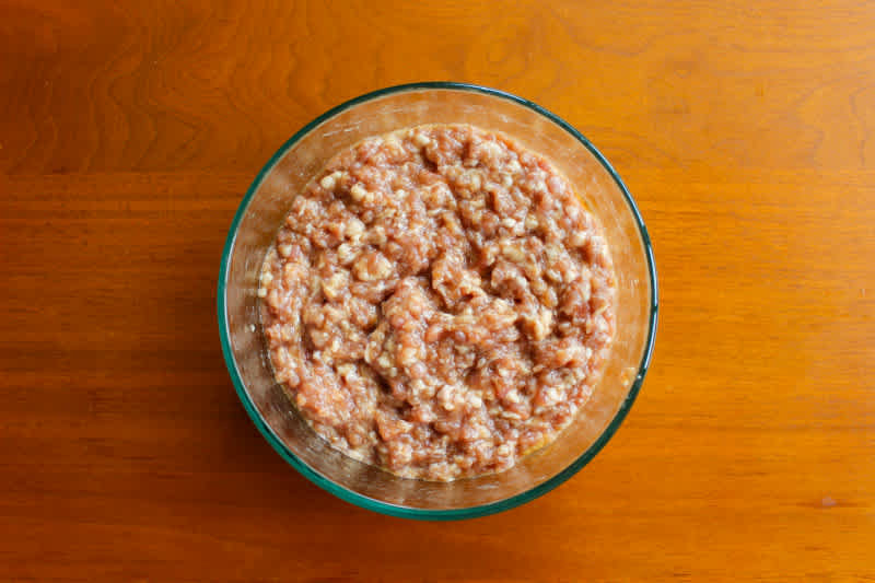 Ground meat with spices