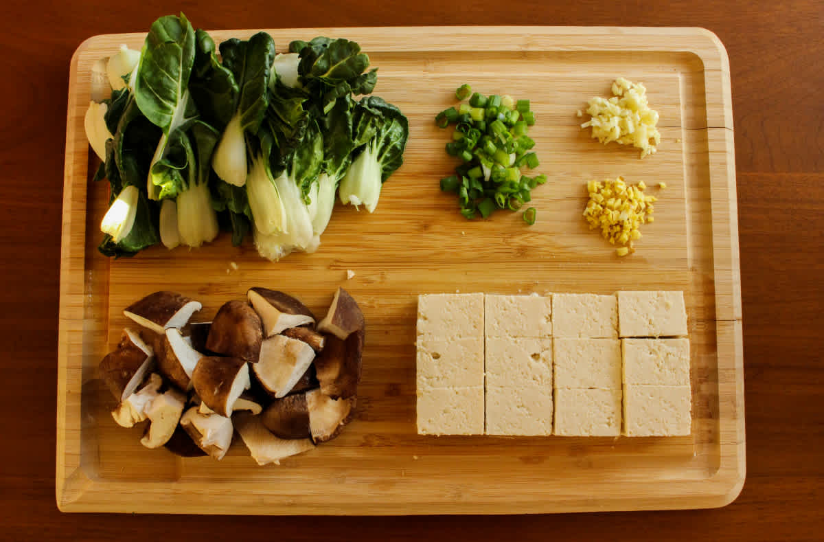 Tofu stir fry ingredients