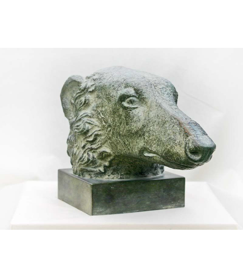 sculpture-bronze-chien-levrier-barzoi-strelkov-4