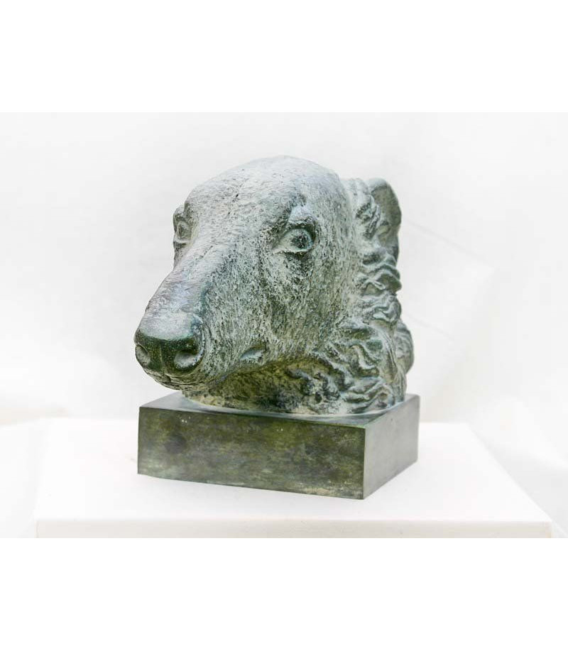 sculpture-bronze-chien-levrier-barzoi-strelkov-2